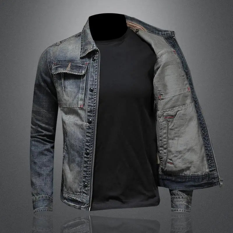 Men's Classic Retro Denim Coats (2)