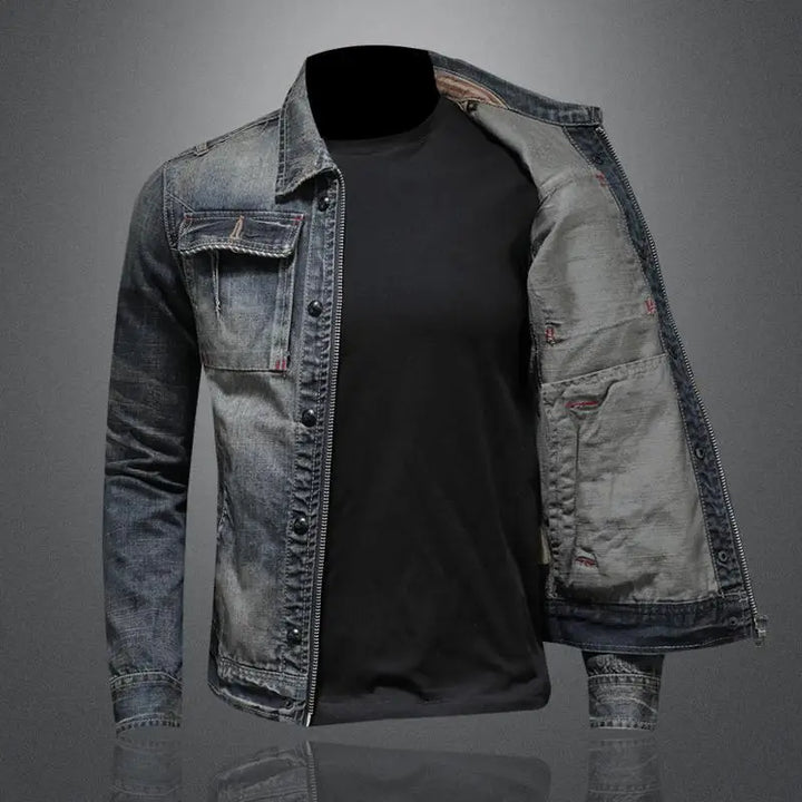 Men's Classic Retro Denim Coats (2)