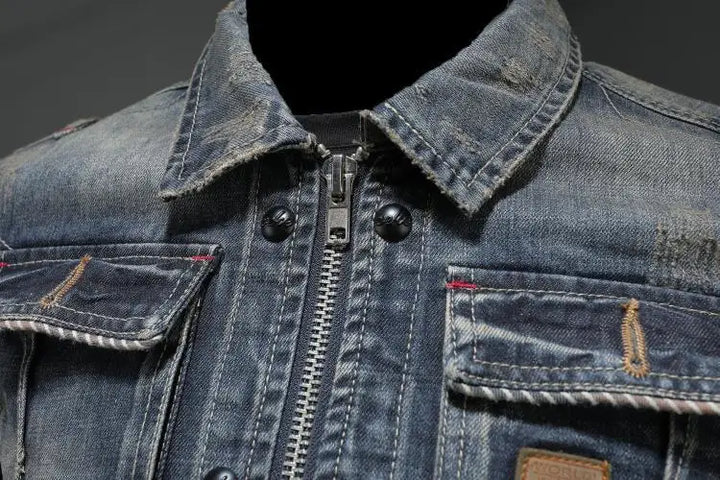 Men's Classic Retro Denim Coats (5)