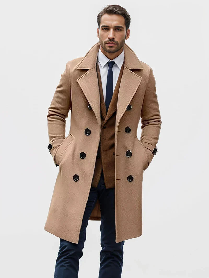 Men's Classic Trench Coat for Autumn (3)