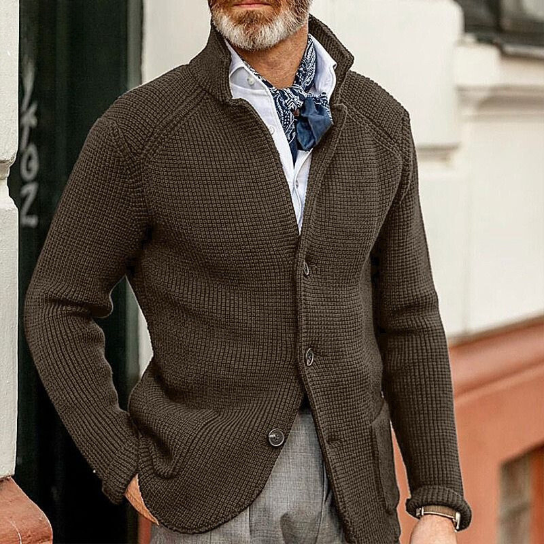 Men's Classic Trench Coat for Casual Wear in Kaffee