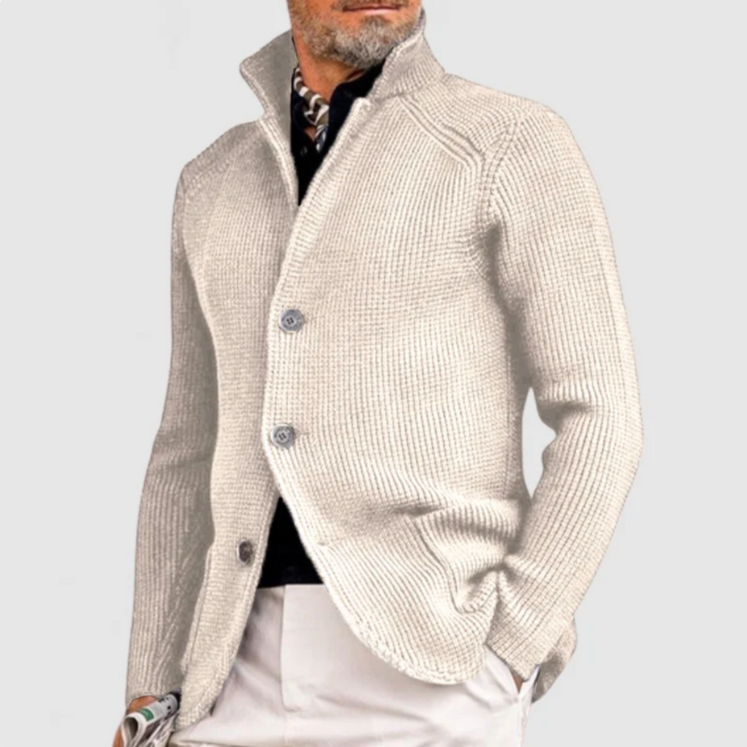 Men's Classic Trench Coat for Casual Wear in White