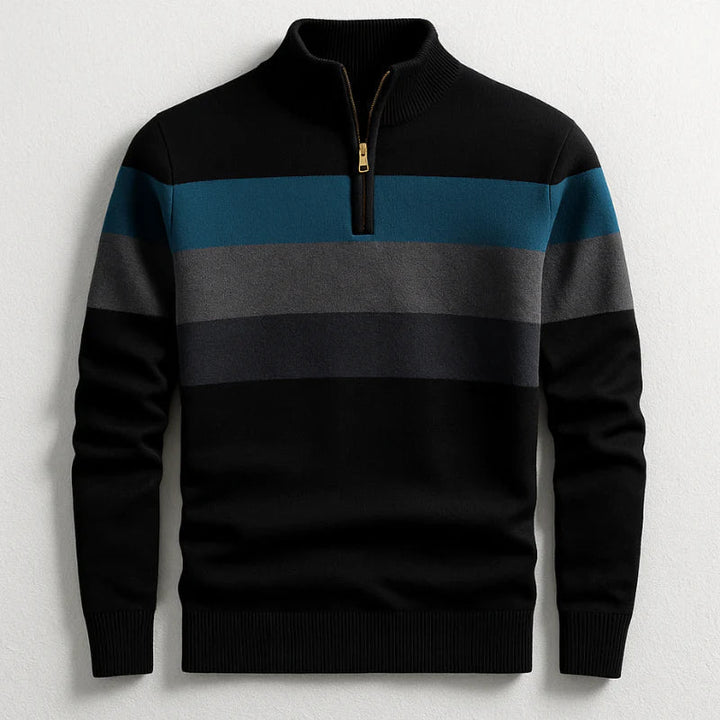 Men's Cotton Pullover Relaxed Fit in Black