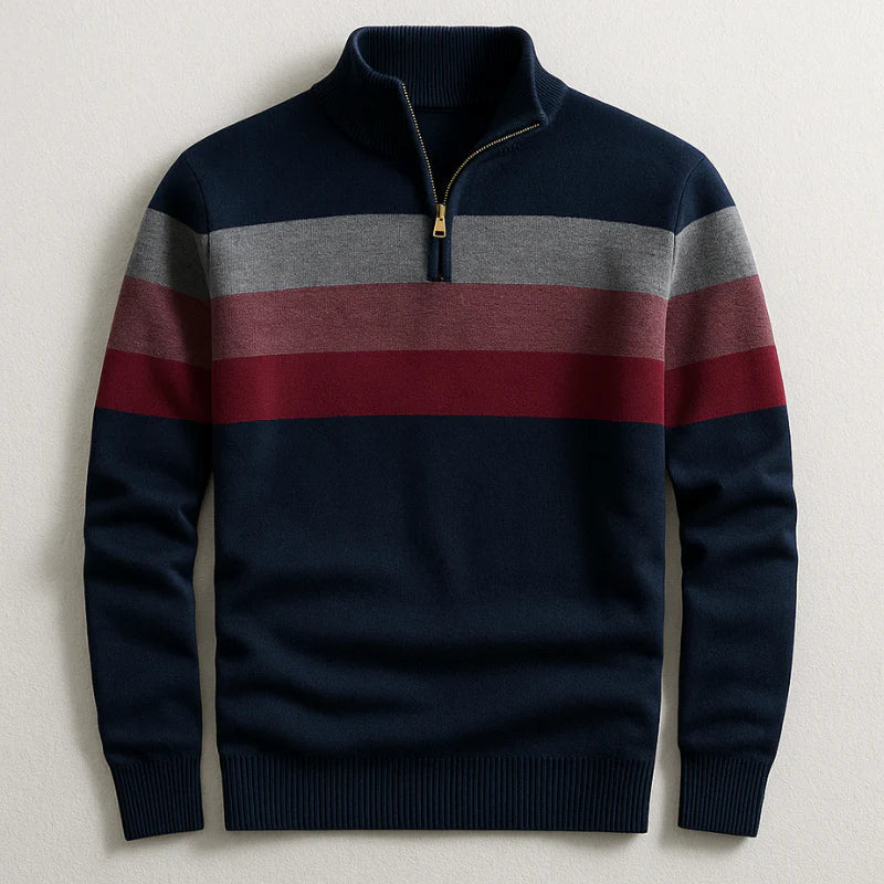 Men's Cotton Pullover Relaxed Fit in Navy