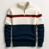 Charlie | Men's Cotton Pullover with Quarter-Zip