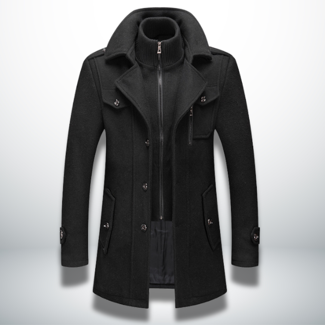 Men's Elegant Casual Jacket for Autumn in Black