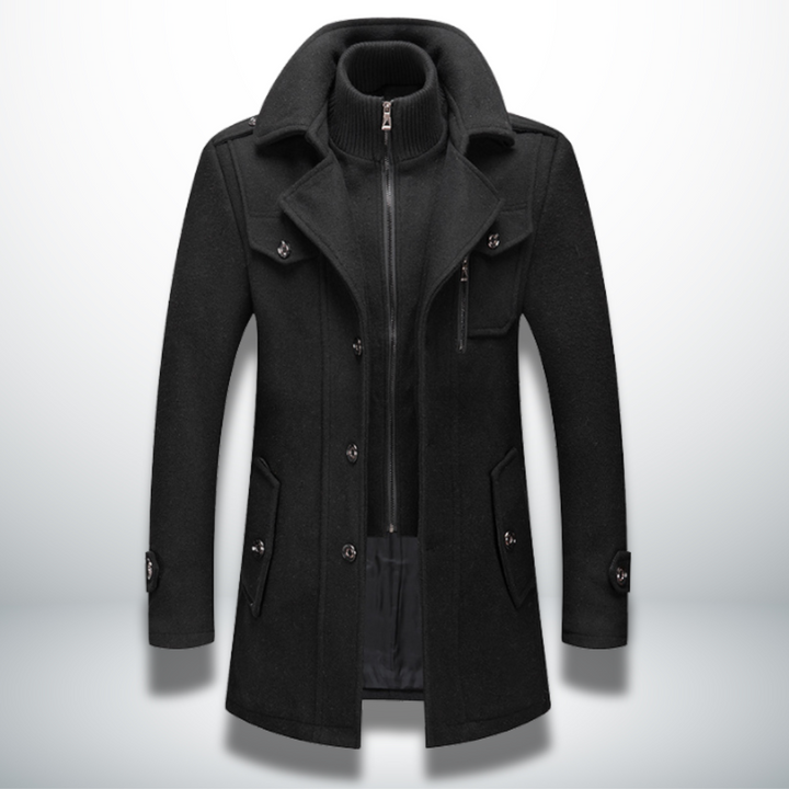 Men's Elegant Casual Jacket for Autumn in Black
