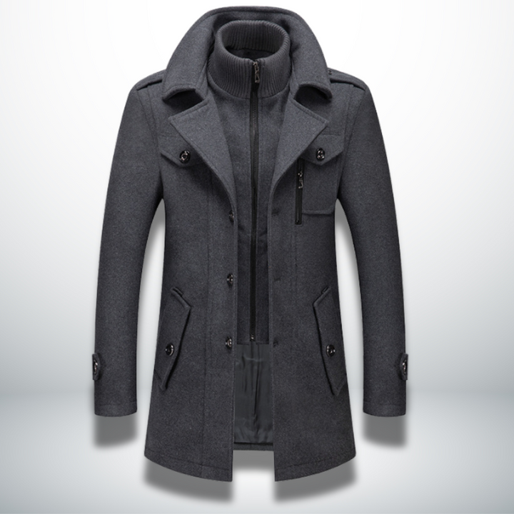 Men's Elegant Casual Jacket for Autumn in Grey