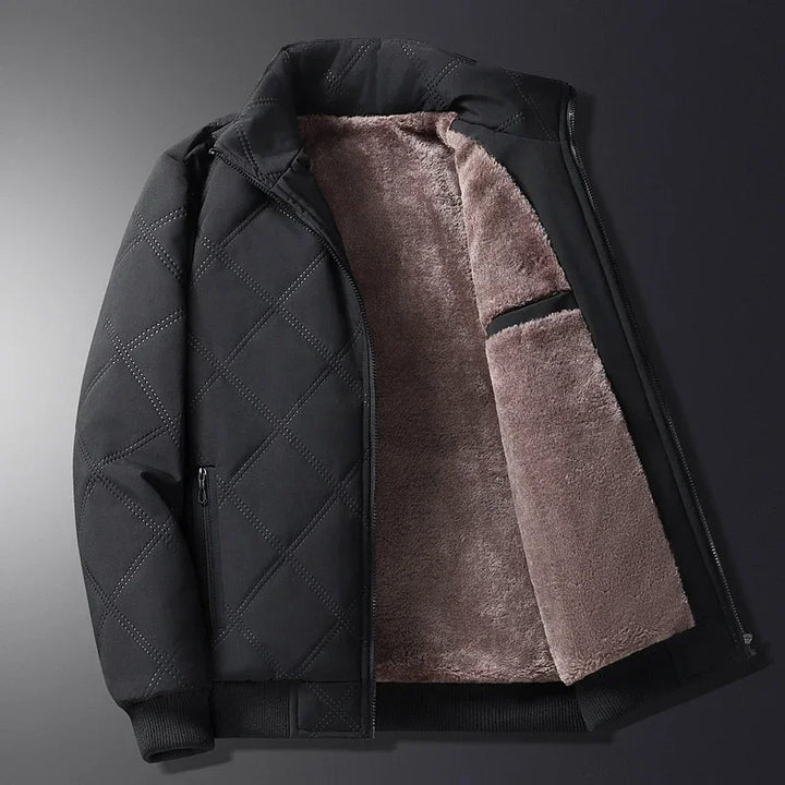 Men's Elegant Lightweight Coat for Autumn in Black