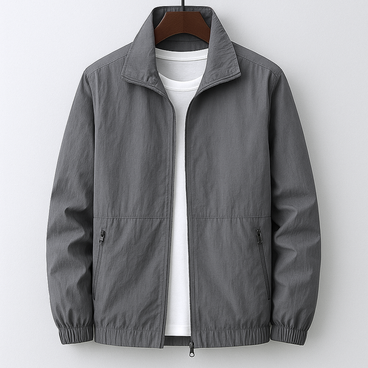 Men's Elegant Tailored Lightweight Jacket in Grey