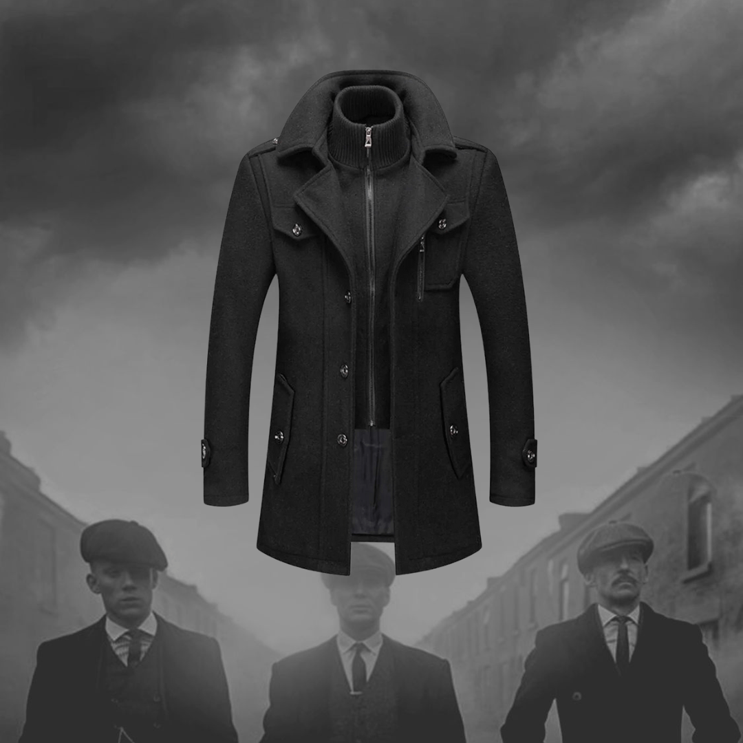 Men's Elegant Tailored Wool Coat (2)