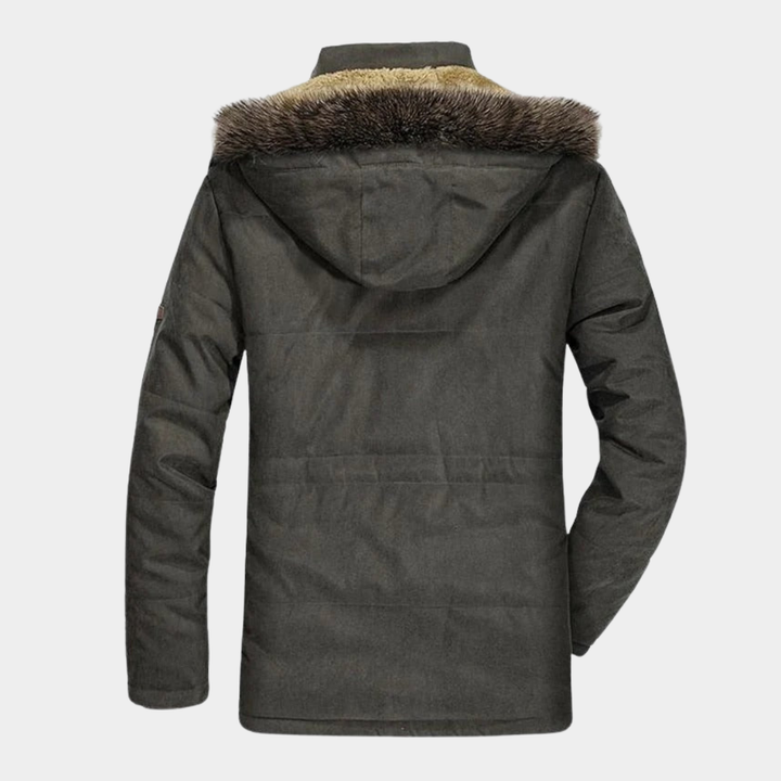 Men's Fleece-Lined Hooded Parka for Autumn (5)