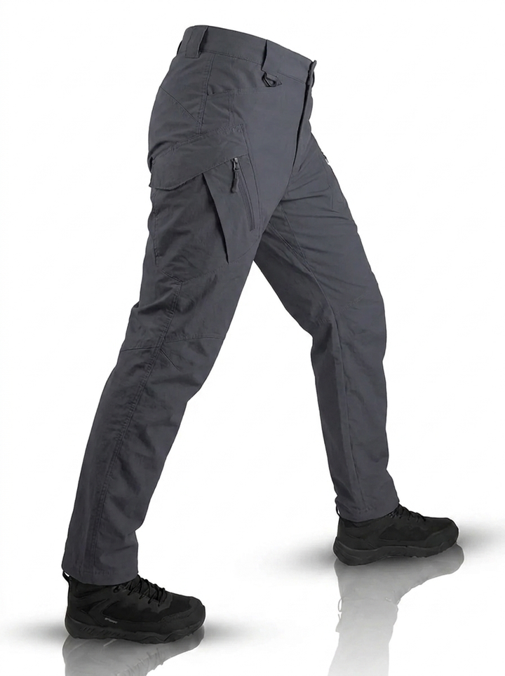 Men's Heavy-Duty Outdoor Work Trousers in Grey