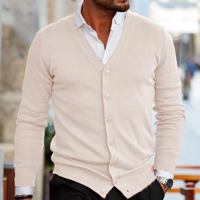 Men's Jumper for Comfortable Polished Everyday Wear in Apricot