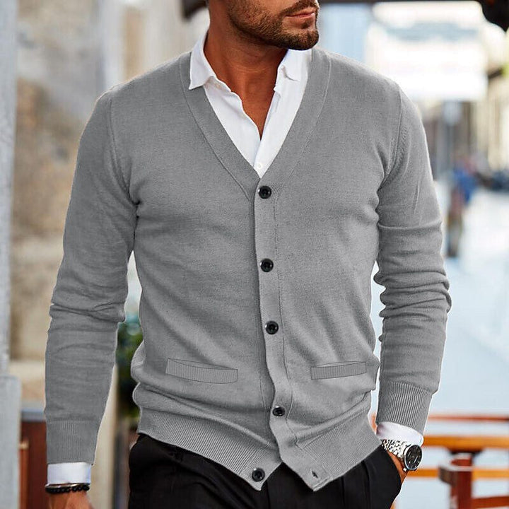 Men's Jumper for Comfortable Polished Everyday Wear in Light Grey
