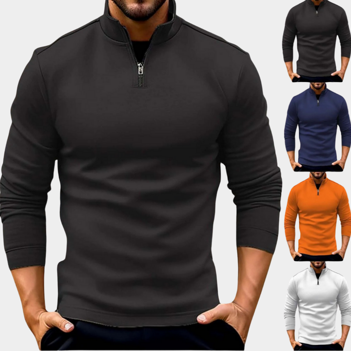 Men's Jumper Quarter-Zip for Autumn Layering (5)