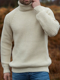 Oliver | Mens Jumper Roll Neck Knit for Autumn