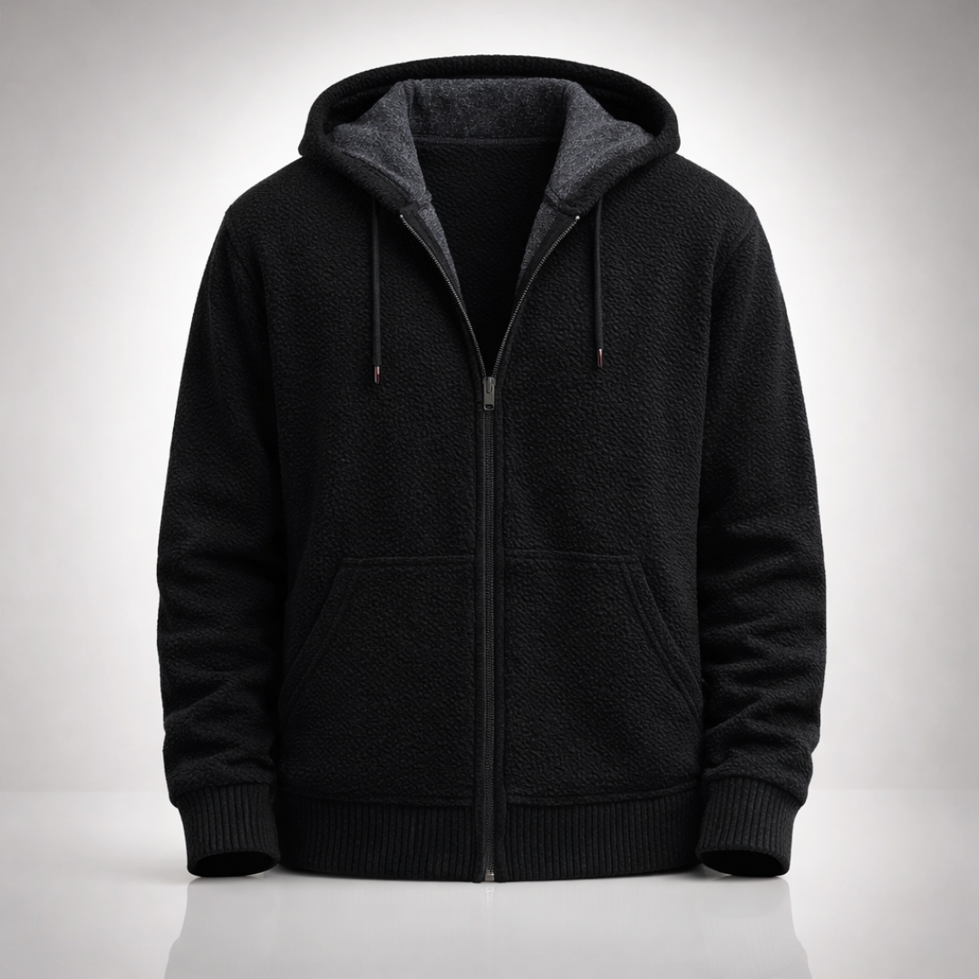 Men's Jumper with Full-Zip Hood for Autumn (8)