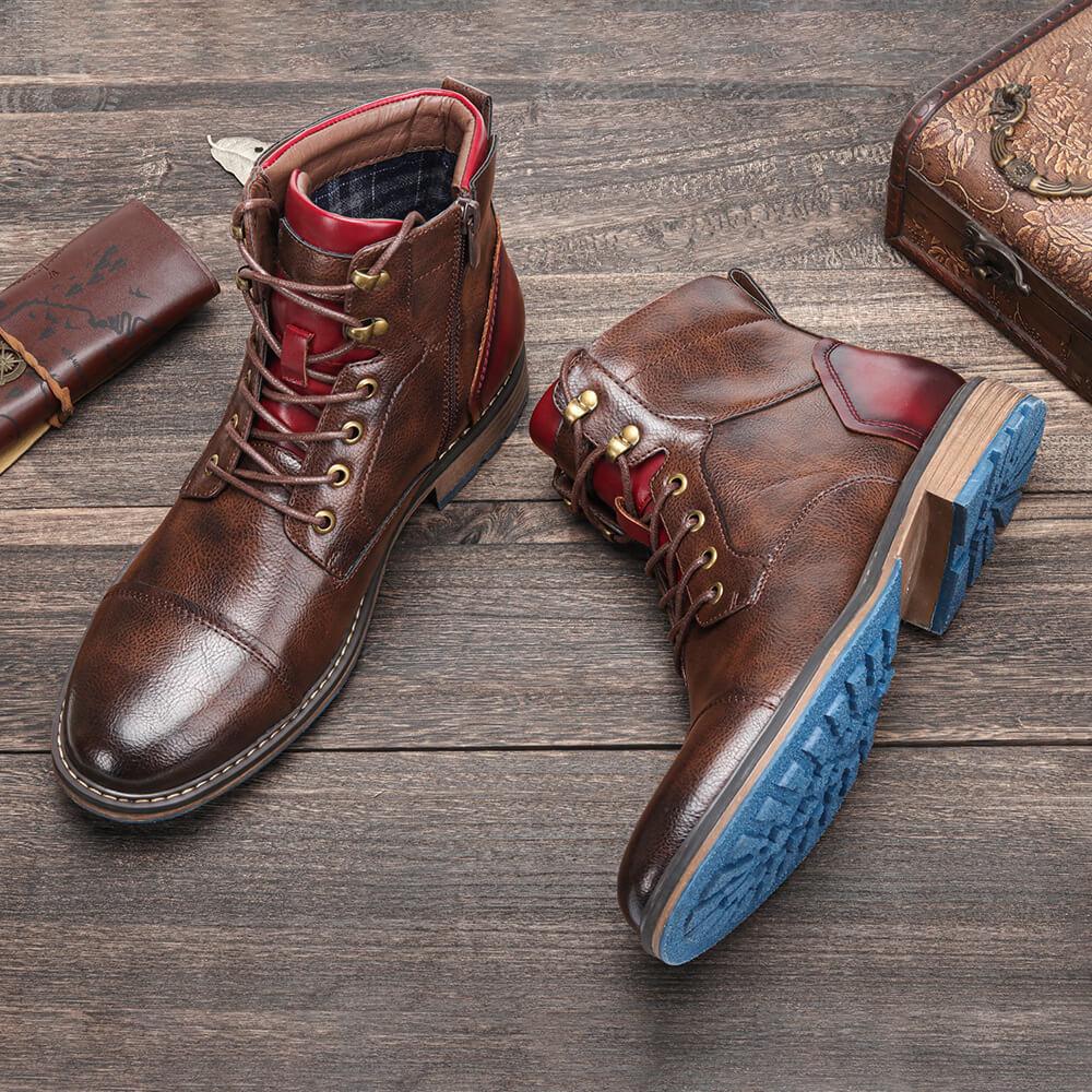 Men's Leather Oxford Boots for Autumn (2)