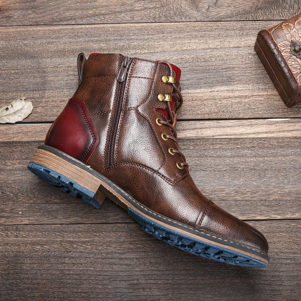 Men's Leather Oxford Boots for Autumn (3)