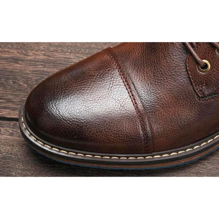 Men's Leather Oxford Boots for Autumn (4)