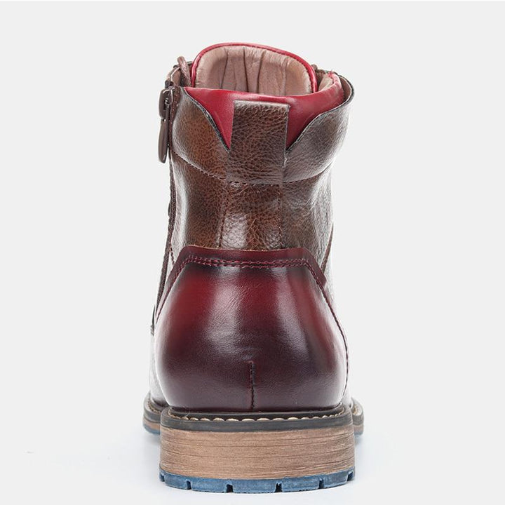 Men's Leather Oxford Boots for Autumn (8)