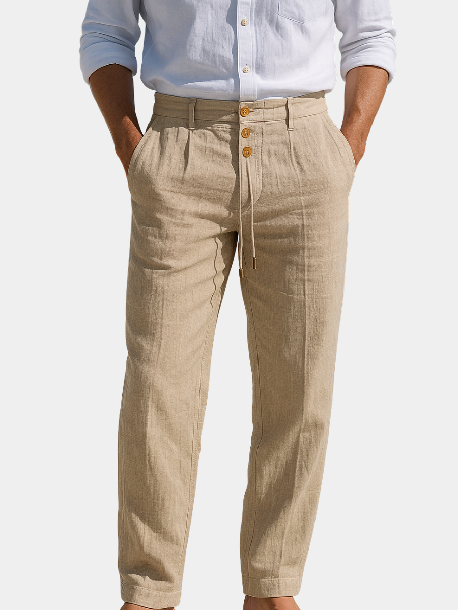 Men's Lightweight Wide Leg Trousers