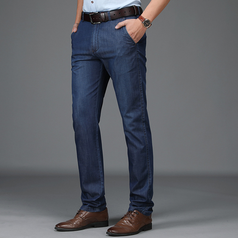 Men's Mid-Rise Straight Jeans for Everyday Wear (4)