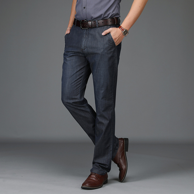 Men's Mid-Rise Straight Jeans for Everyday Wear (5)