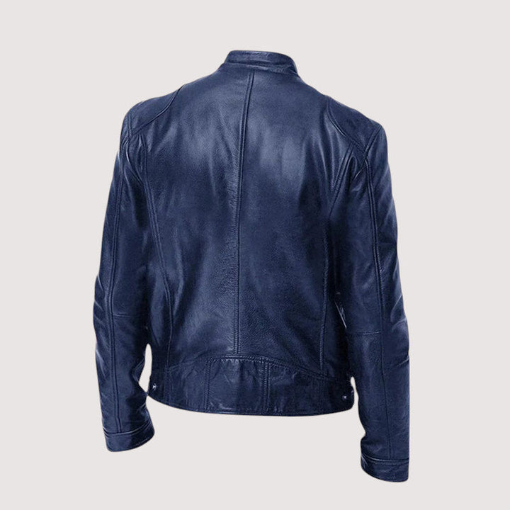 Men's Minimalist Leather Jacket for Autumn (7)