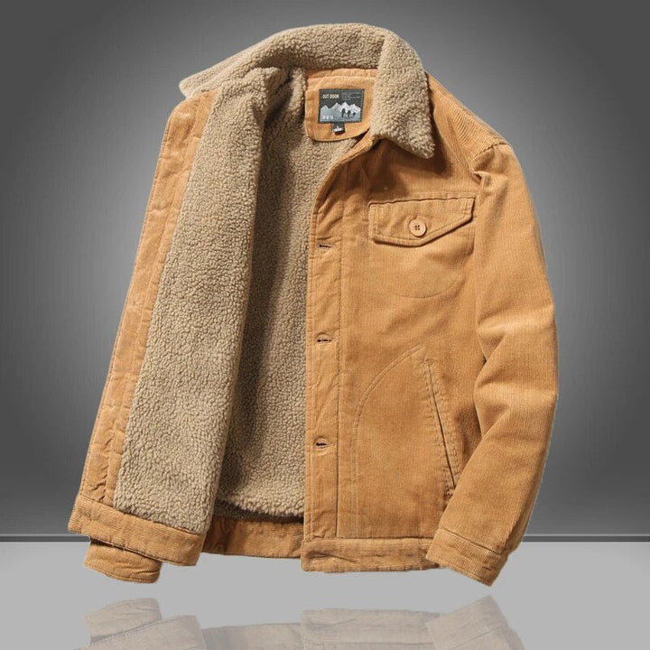Men's Oversized Trench Coat for Autumn in Khaki