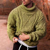 Leo | Men's Pullover Chunky Knit Turtleneck for Autumn