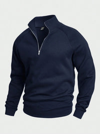 Sebastian | Men's Pullover High Neck Zip for Autumn