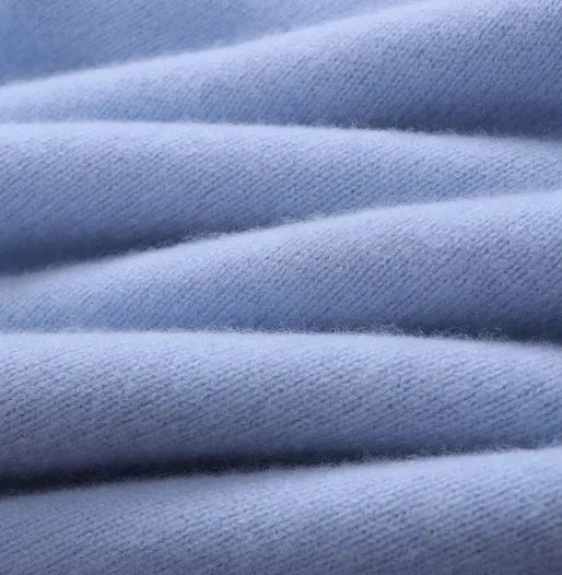 Men's Pullover in Geometric Warm Mohair in Blue 4