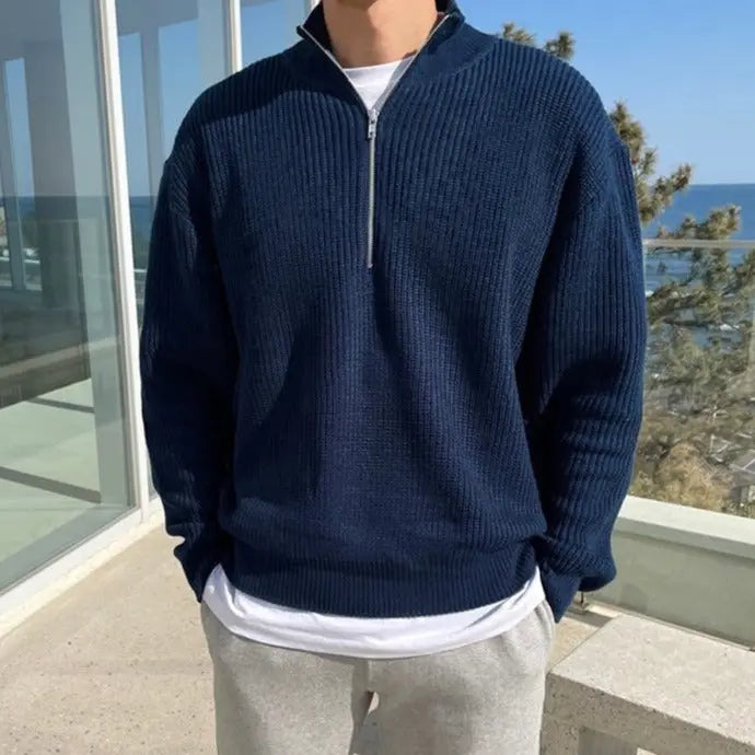 Men's Pullover with Classic Half-Zip (2)