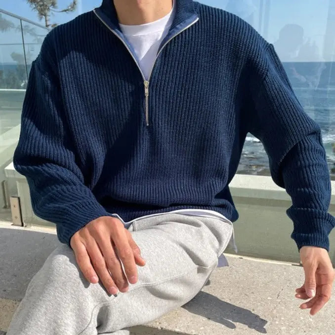 Men's Pullover with Classic Half-Zip (4)