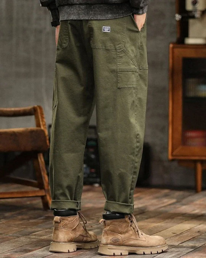 Men's Relaxed Cargo Pants with Pockets (5)