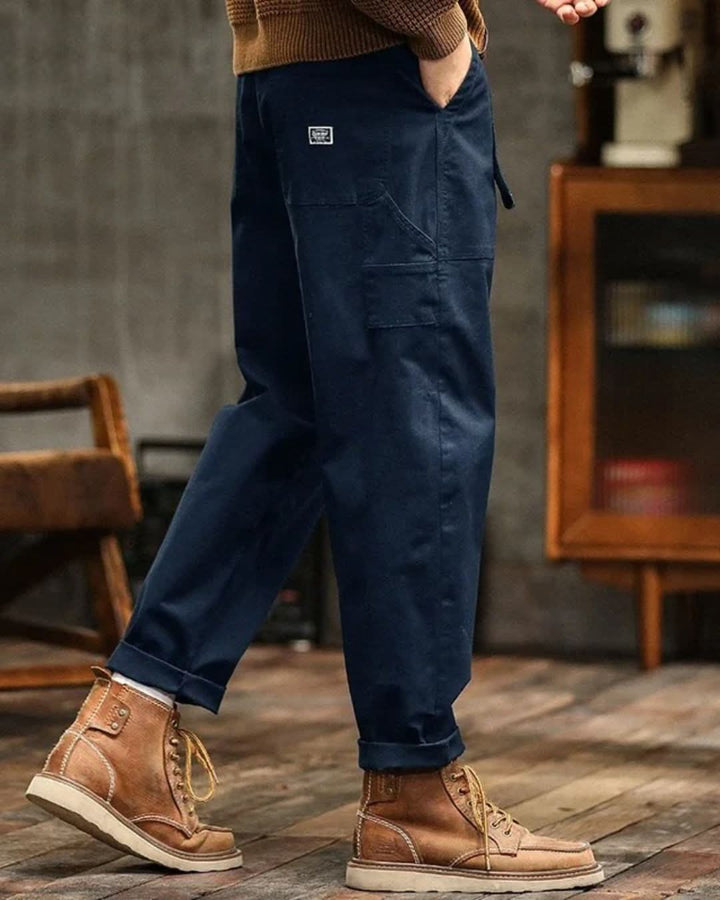 Men's Relaxed Cargo Pants with Pockets (7)