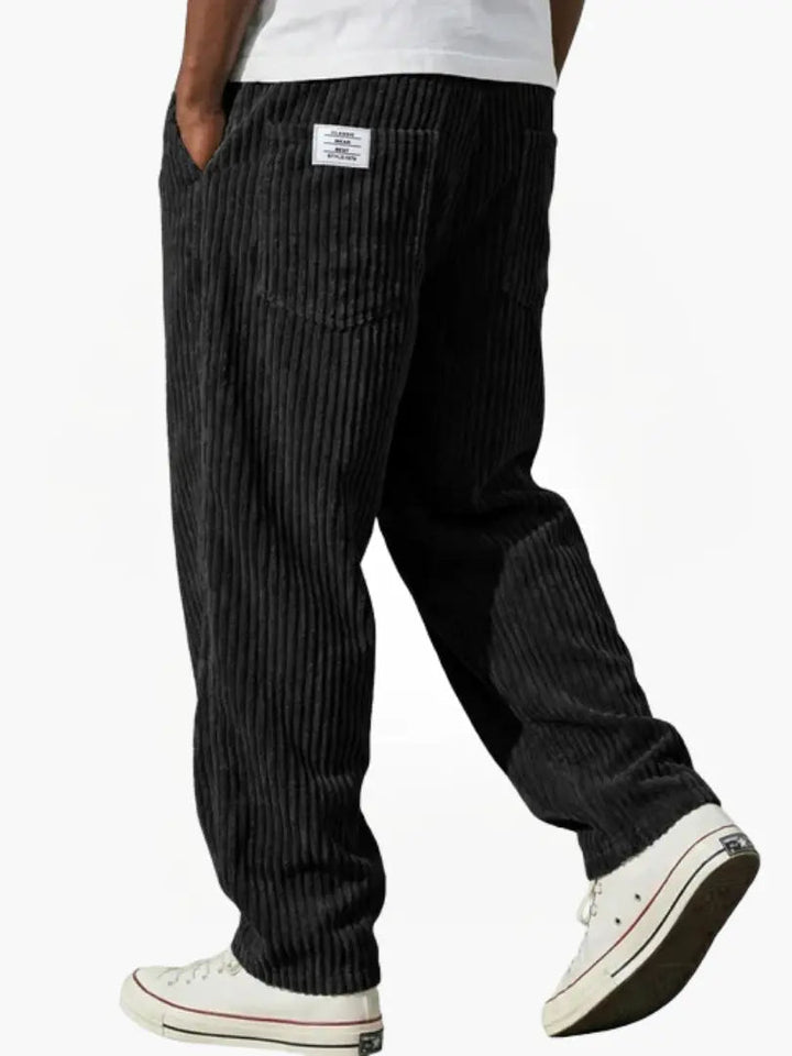 Men's Relaxed Hose with Drawstring Waist in Black