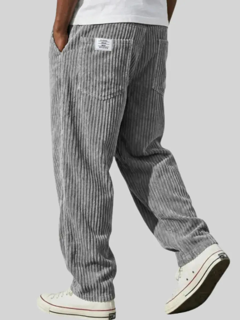 Men's Relaxed Hose with Drawstring Waist in Grey