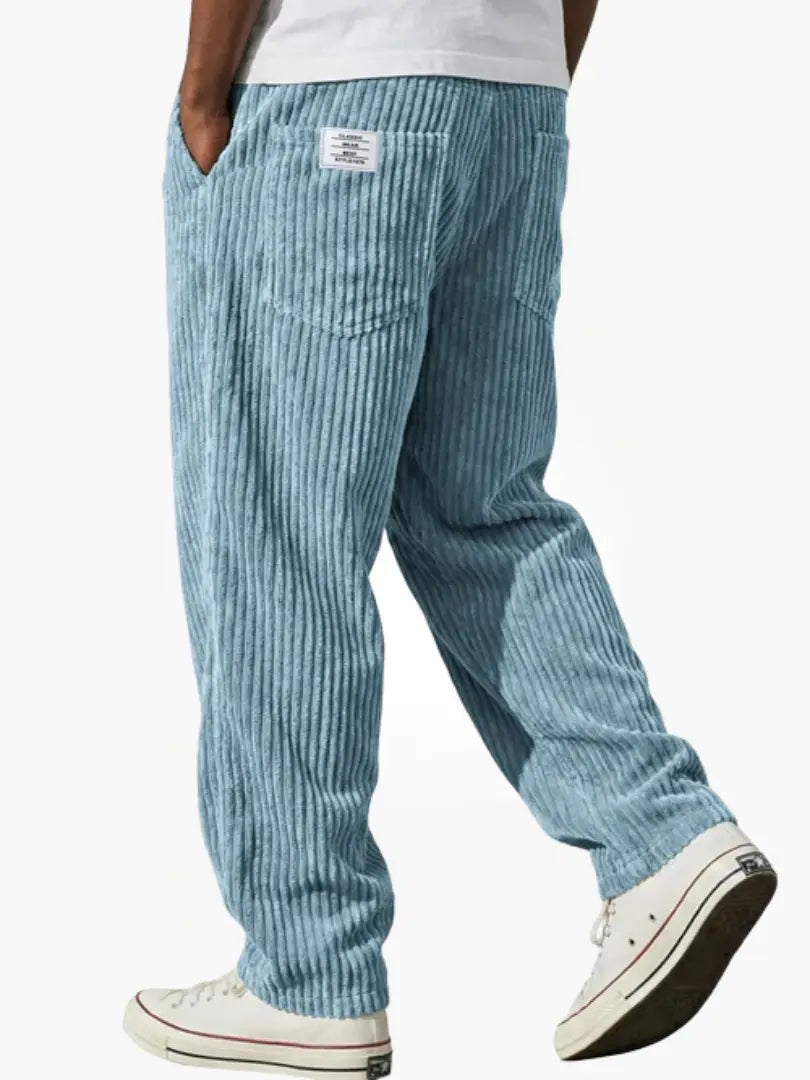 Men's Relaxed Hose with Drawstring Waist in Light Blue