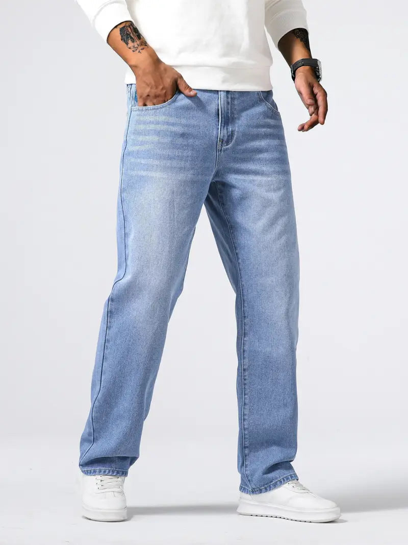 Men's Soft Stretch Jeans for Daily Wear