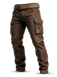 Alfie | Men's Straight Cargo Trousers with Utility Belt