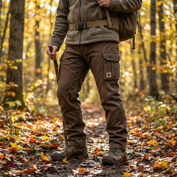 Men's Straight Leg Insulated Utility Cargo Trousers (2)