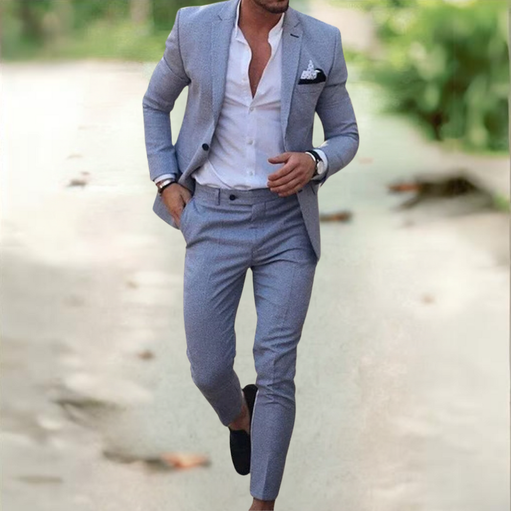 Men's Tailored Business Trousers and Jacket in Grau (ausverkauft)