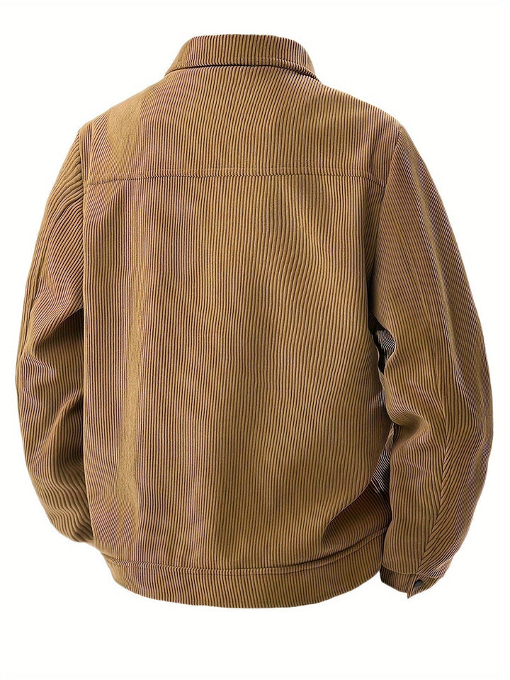 Men's Tailored Corduroy Jacket for Autumn (5)