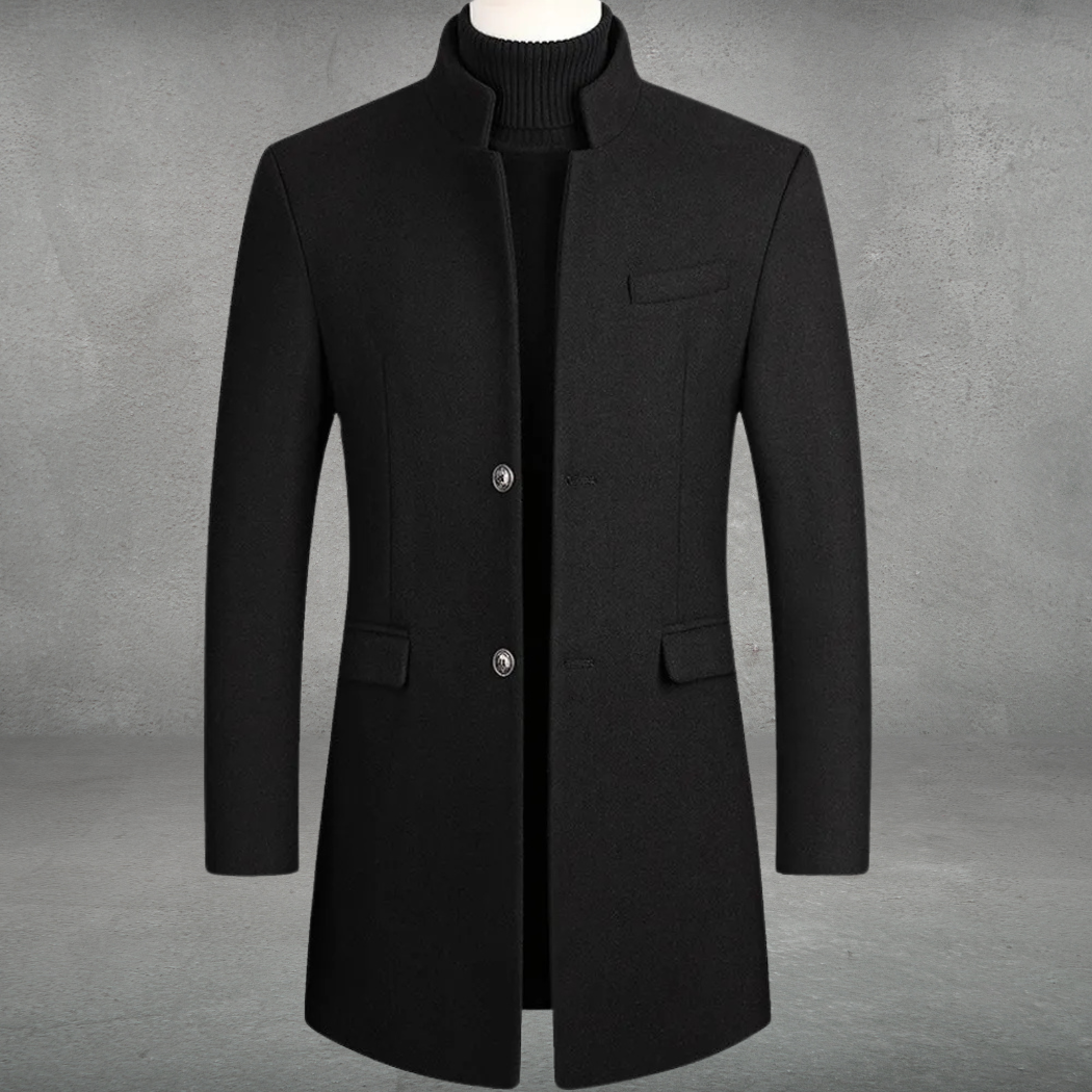 Men's Tailored Wool Coats for Business (2)