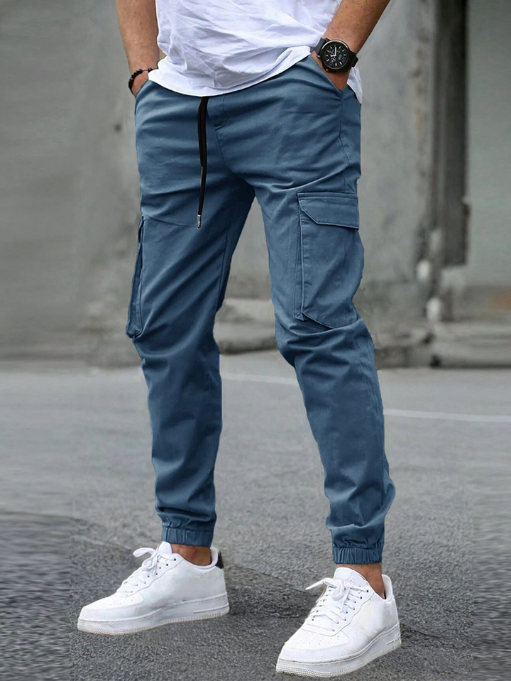 Men's Tapered Joggers for Everyday Wear in Blue