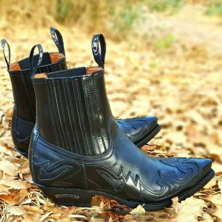 Men's Vintage Cowboy Boots for Autumn Outfits (3)