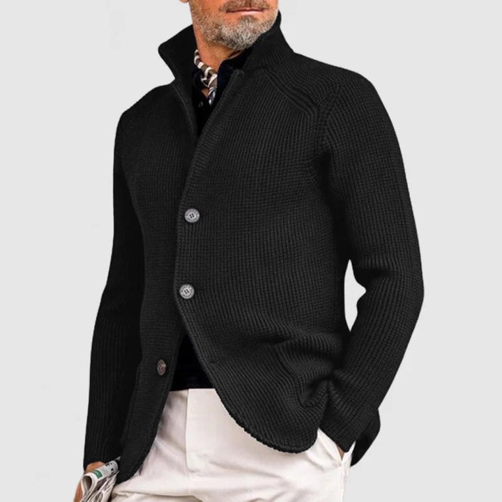 Men's Waffle Knit Pullover Cardigan (13)